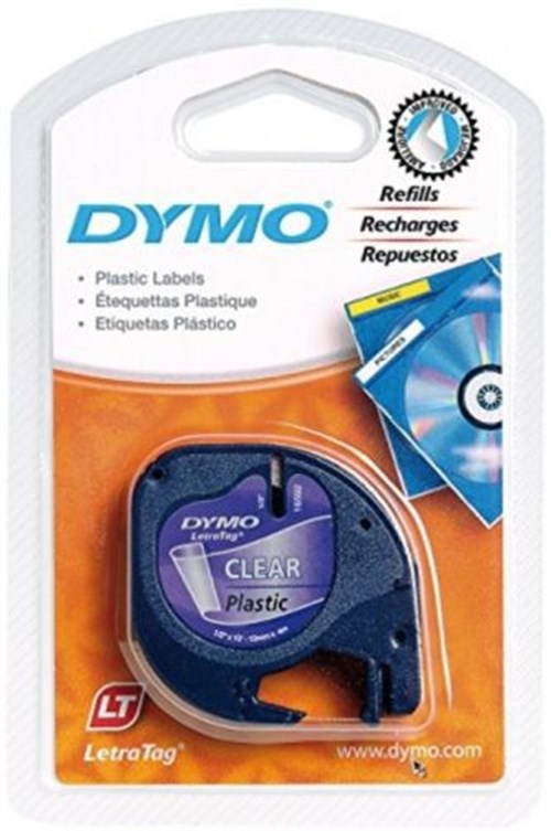 Dymo 12267B Plastik Serit Etiket 12Mmx4M Seffaf