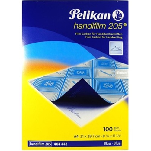 Pelikan 205 Handfilm Mavi Plastik Karbon 100Lü Paket   