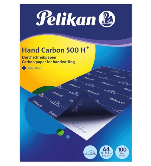 Pelikan 500 H Hand Mavi Karbon Kagidi 100Lü Paket   